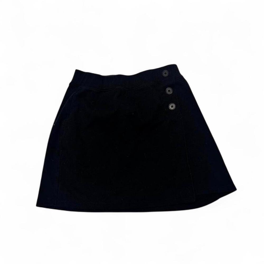 So Clothing Y2K Black Mini Skirt With Cute Button Detail Women’s size XS Cotton